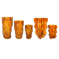 Brown Irregular-shaped Glass Vase YD-TDH-095