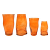 Orange Spray-painted Glass Vase YD-TDH-097
