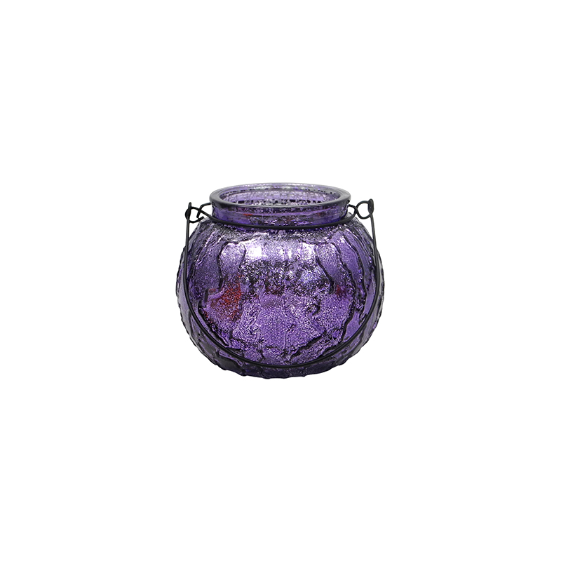 Halloween Broken Silver Glass Candle Holder YD-HAL-119