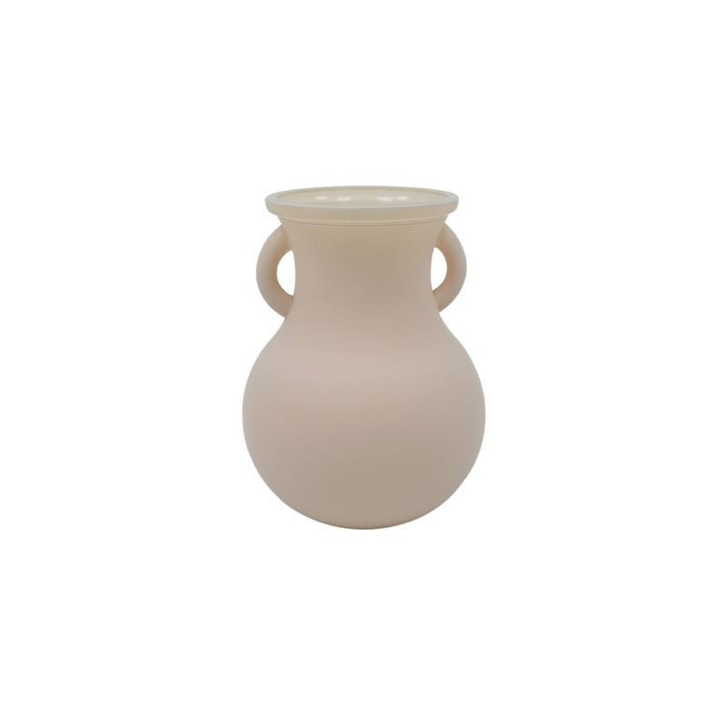 Khaki Frosted Glass Vase YD-ND-471