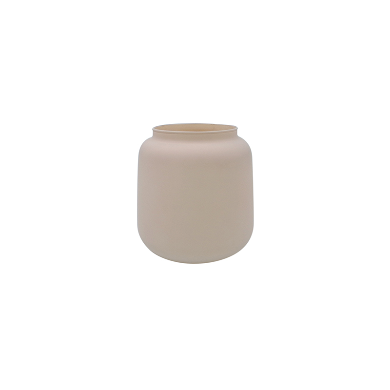 Khaki Frosted Glass Vase YD-ND-471