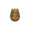 Electroplated Shattered Silver Glass Candle Holder YD-TDH-078
