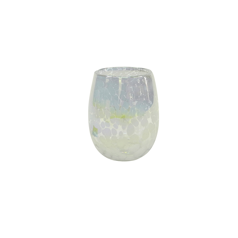 Glass Candle Holder with Diffused Colorant YD-ND-484