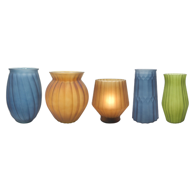 Frosted Glass Vase in Autumn YD-TDH-070