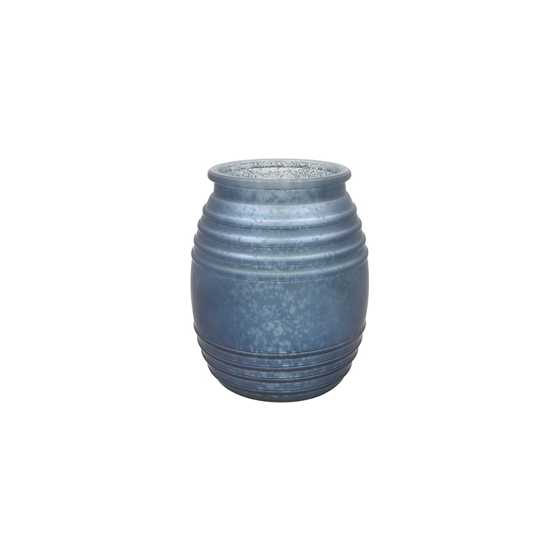 Horizontal Patterned Frosted Glass Vase YD-TDH-073
