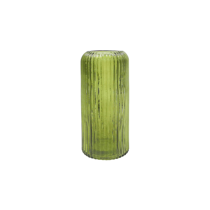 Blue-green Sprayed Glass Vase YD-TDH-066