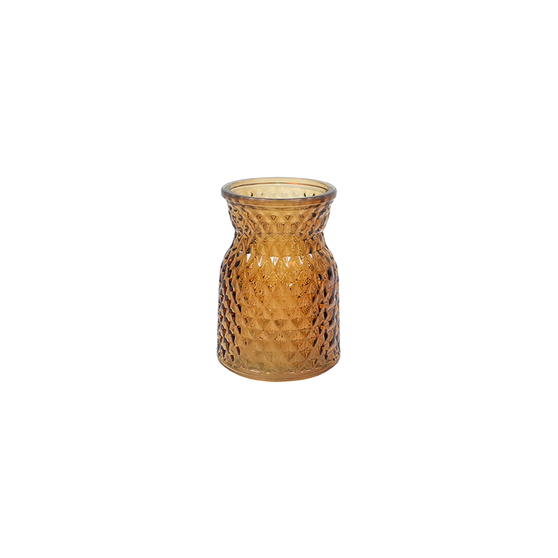 Textured Spray-colored Glass Vase YD-TDH-064