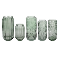 Green Spray-colored Glass Vase YD-TDH-087