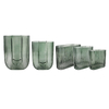 Green Striped Spray-colored Glass Vase YD-TDH-088