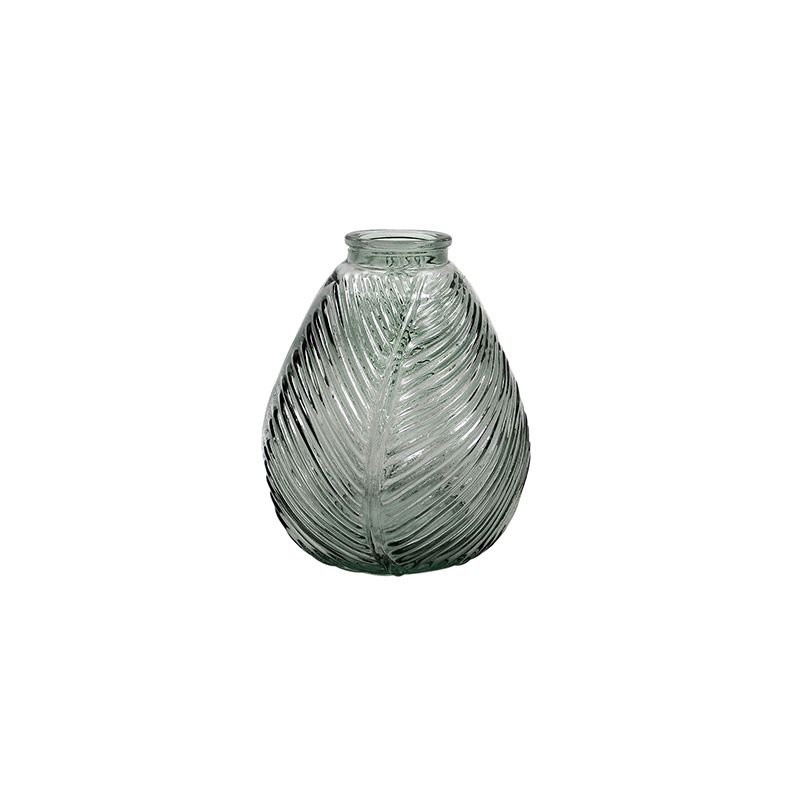 Leaf-textured Glass Vase YD-TDH-086