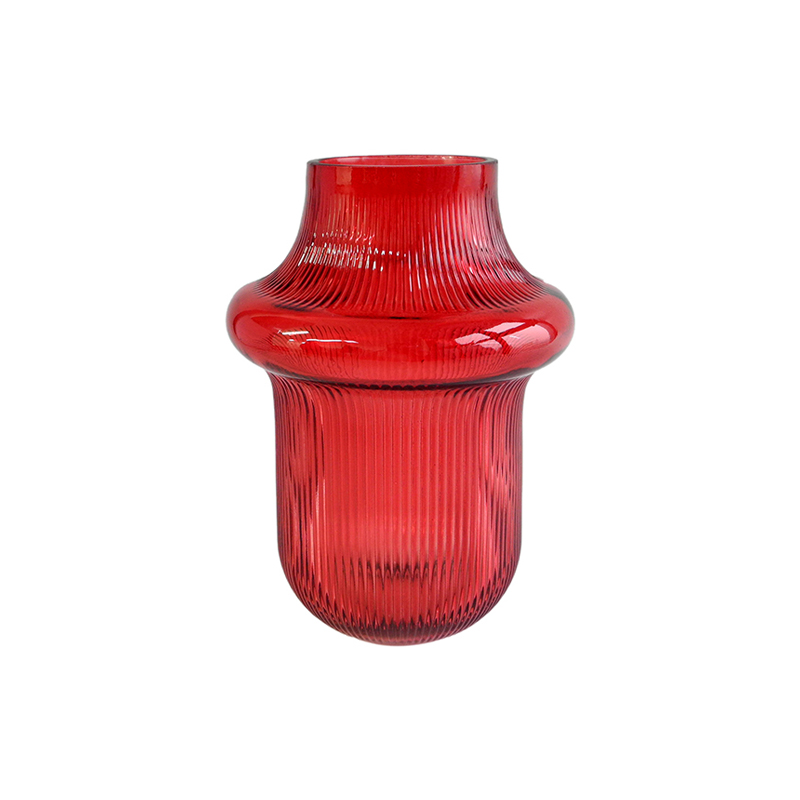 Valentine's Day Striped Glass Vase YD-VL-007