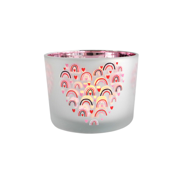 Love Pattern Electroplated Wax Bottle YD-VL-070