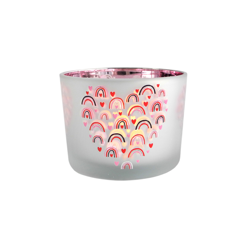 Love Pattern Electroplated Wax Bottle YD-VL-070