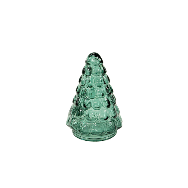 Square Embossed Christmas Tree Candle Holder YD-CX-093
