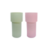 Vertical Striped Frosted Glass Vase YD-ND-263