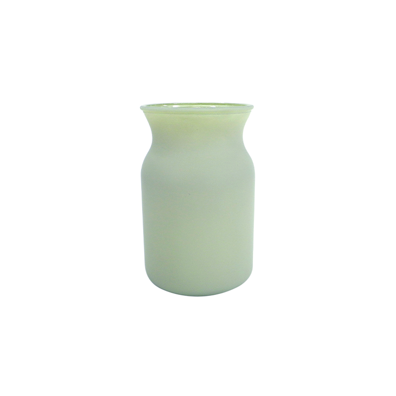Cylindrical Frosted Glass Vase YD-ND-258