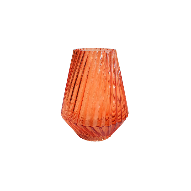Twill Relief Glass Vase YD-SS-106