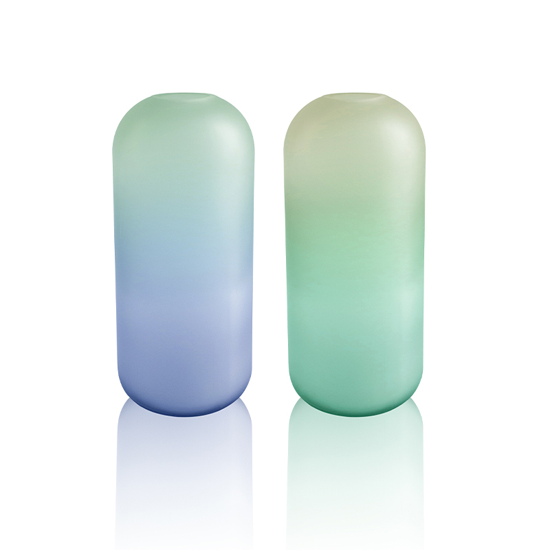 Cylinder Gradient Glass Vase YD-OBS-125