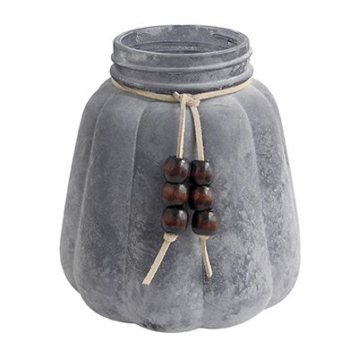 Grey Vintage Glass Vases Wax Bottle YD-TDH-047