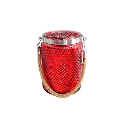 Yorklsun Glassware Red Christmas Candle Holder & Wax Bottle YD-CX-006
