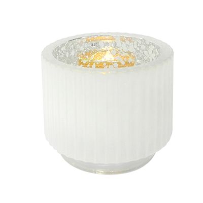 Yorklsun Glassware White Candle Holder & Wax Bottle YD-CX-057