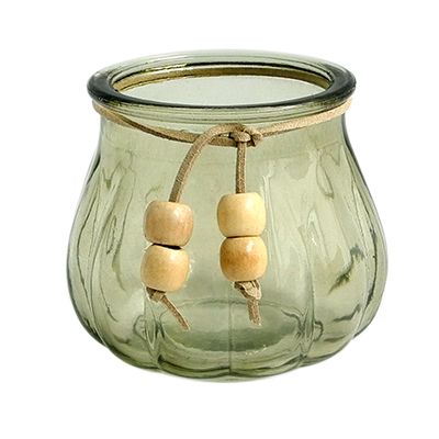 Yorklsun Glassware Green Candle Holder & Wax Bottle YD-ND-177