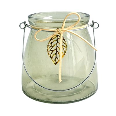 Yorklsun Glassware Green Candle Holder & Wax Bottle YD-HDWC-048