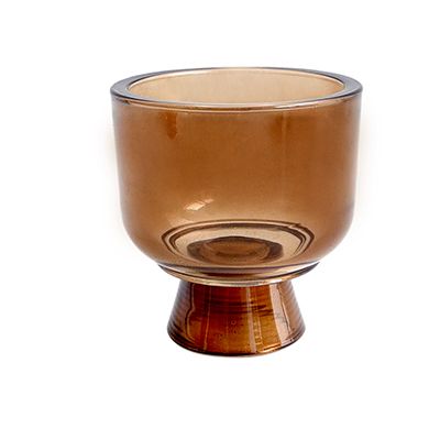 Yorklsun Glassware Autumn Brown Candle Holder & Wax Bottle YD-ND-148