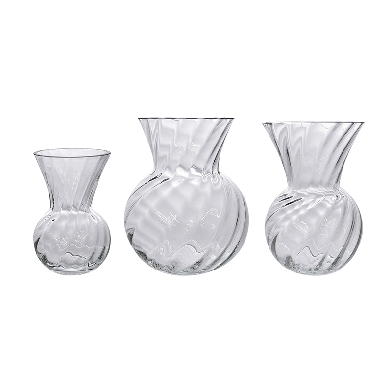 Ball Twill Glass Vase YD-CGV-161