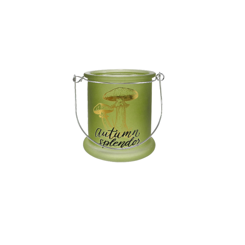 Autumn-themed Frosted Glass Candleholder Decoration YD-TDH-144