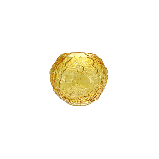 Floral Texture Colored Glass Vase YD-SS-135