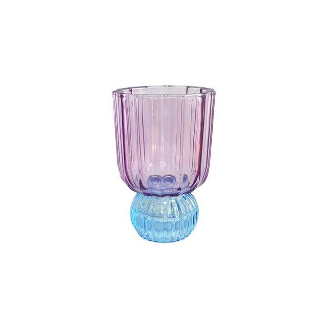 Blue And Purple Double Candle Holder YD-HDWC-242