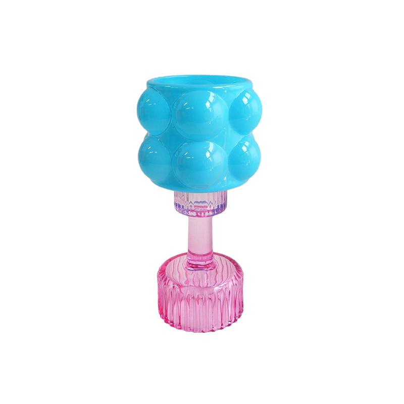 Enamel Paint Spliced ​​Double Candle Holder YD-HDWC-255