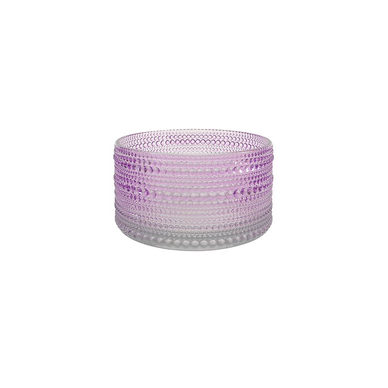 Texture Spray Color Glass Candle Holder YD-ND-376