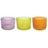 Texture Spray Color Glass Candle Holder YD-ND-376