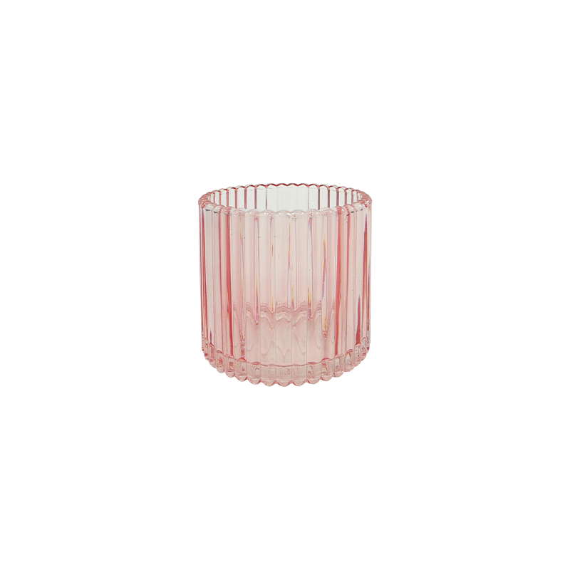 Striped Glass Candle Holder Set YD-ND-378