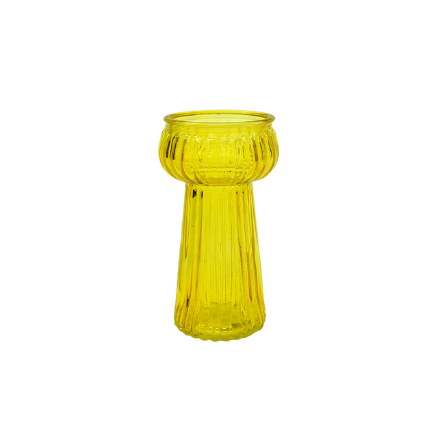 Tapered Striped Spray-painted Glass Vase YD-ND-315