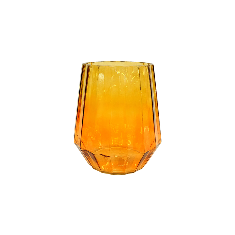 Gradient Spray Color Conical Glass Vase YD-ND-332