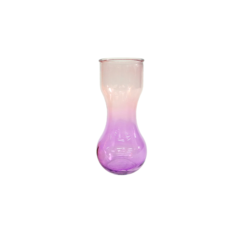 Small Waist Gradient Spray Color Glass Vase YD-ND-331