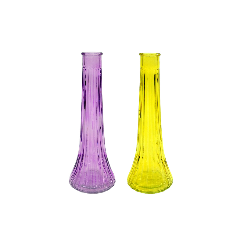Tapered Striped Spray Color Bud Vase YD-ND-365