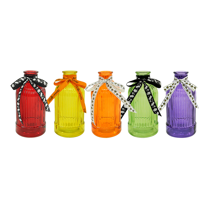 Halloween Striped Lace-Up Glass Bottle YD-HAL-092