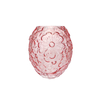 Floral Relief Pink Glass Vase YD-SS-157