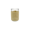 Straight Tube Khaki-colored Woven Glass Bottle YD-ACC-071