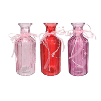 Pearl Ribbon-decorated Glass Vase YD-VL-094