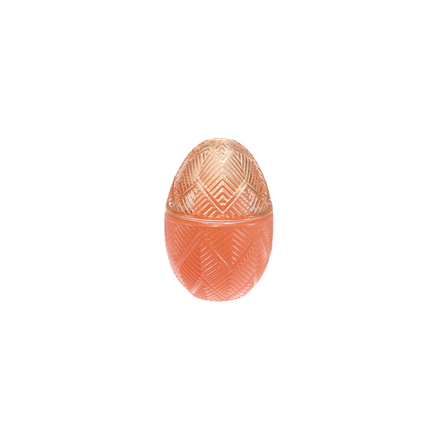 Curious Textured Egg-shaped Colored Glass Container YD-EAS-073