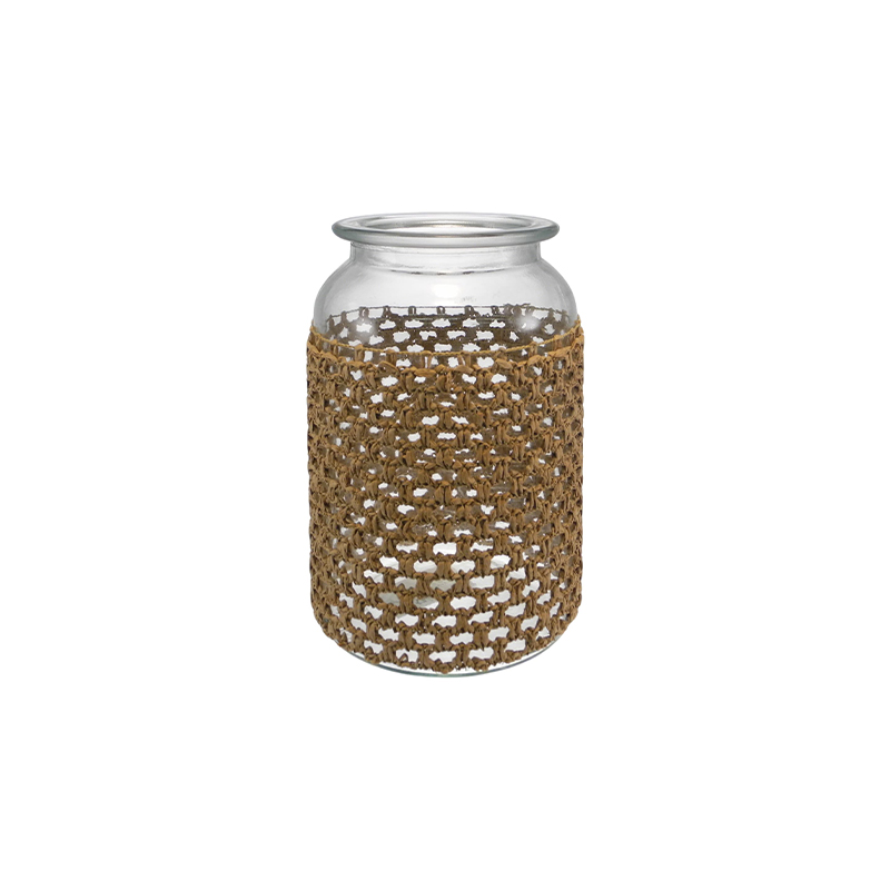 Brown Woven Glass Bottle YD-ACC-067