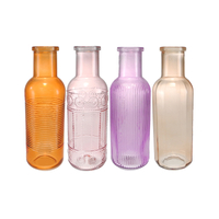 Texture Colored Flower Bud Glass Vase YD-SS-163