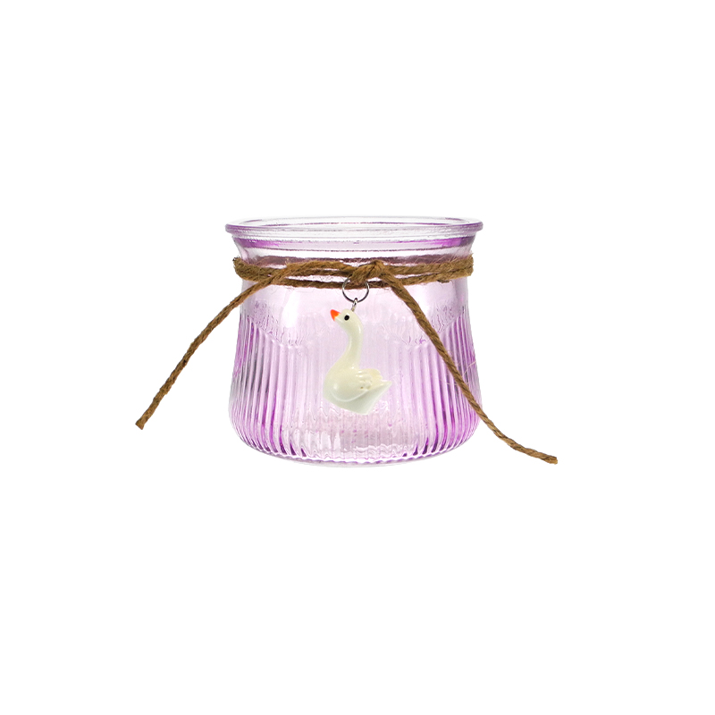 Swan Pendant in Colored Glass Container YD-SS-167