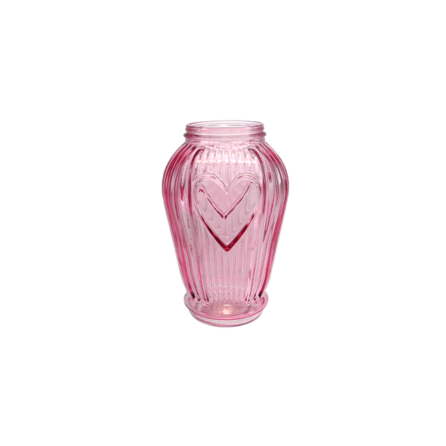 Valentine's Day Heart-striped Colored Vase YD-VL-101