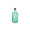 Wave-patterned Ocean-colored Glass Bottle YD-OBS-157